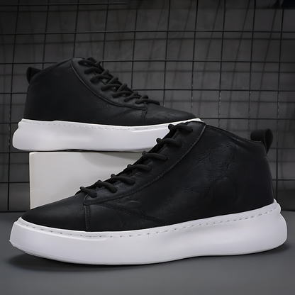 Trendsetting High Sole Lace-Up Sneakers