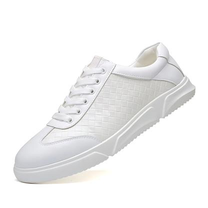 Men's Classic Woven Leather Sneakers