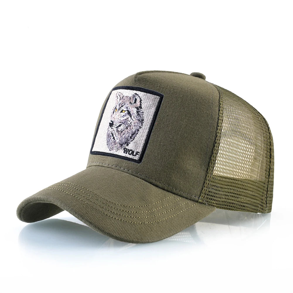 Animal Patch Snapback Caps