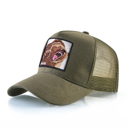 Animal Patch Snapback Caps