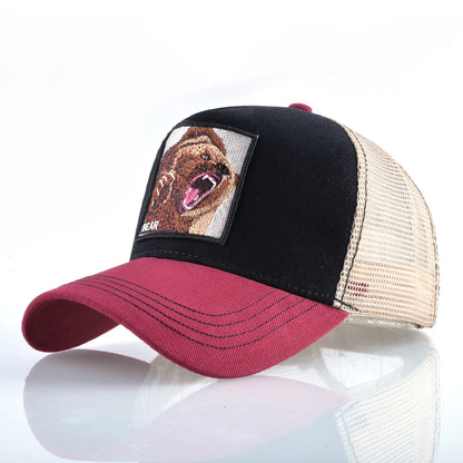 Animal Patch Snapback Caps